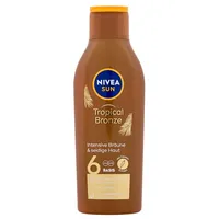 Nivea Sun Tropical Bronze Milk 200Ml Spf6  Saules aizsargājošs losjons ķermenim