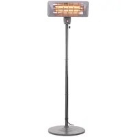 Camry Standing Heater Cr 7737 Patio heater, 2000 W, Number of power levels 2, Suitable for rooms up to 14 m², Grey  Infrasarkanais sildītājs