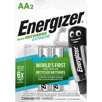 Energizer Recharge Extreme Eco Aa 2300Mah 2 Pack  Akumulatoru komplekts