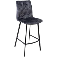 Evelekt Bar chair Afton dark grey velvet  Bāra krēsls