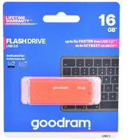 Goodram Ume3-0160O0R1 Usb flash drive 16 Gb Type-A 3.2 Gen 1 3.1 Orange Ume3-0160O0R11 atmiņas karte
