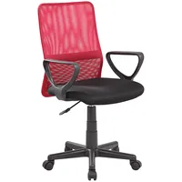 Evelekt Darba krēsls Belinda melns/sarkans  Krēsls