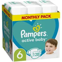 Pampers Active Baby 13-18Kg, 128 pcs. 81747299 Autiņbiksītes