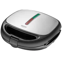 Camry Sandwich maker 6 in 1 Cr 3057 1200 W, Number of plates 6, Black/Silver  Sviestmaižu tosteris