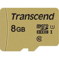 Transcend Gold 500S Microsd W/Adp V30 R95/W60 8Gb Ts8Gusd500S Atmiņas karte