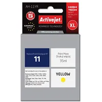 Activejet  Ink Cartridge Ah-11Yr for Hp Printer, Compatible with 11 C4838A Premium 35 ml yellow. Tintes kasetne