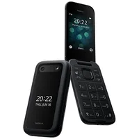 Nokia 2660 Flip Black, 2.8 , Tft Lcd, 240 x 320, Unisoc, T107, Internal Ram 0.048 Gb, 0.128 microSDHC, Dual Sim, Main camera 0.3 Mp, 1450  mAh Mobilais telefons