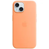 Apple iPhone 15 Silicone Case with Magsafe - Orange Sorbet Mt0W3Zm/A Aizsargapvalks