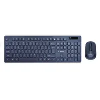 Gembird Keyboard Mouse Wrl Eng/Desktop Bk Kbs-Wch-03 KlaviatūraPele