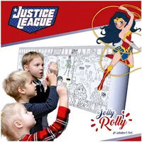 Gerardos Toys Printed Coloring Roll Justice League Gt4058 Komplekts radošam darbam
