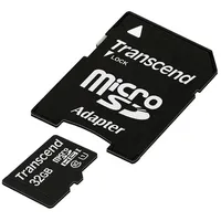 Transcend Micro Sdhc Speed Class 10 Sd Adapter 32Gb Ts32Gusdu1 Atmiņas karte