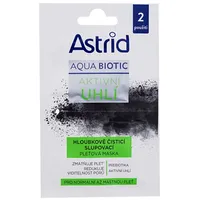 Astrid Aqua Biotic Active Charcoal Cleansing Mask 2X8Ml Women  Sejas maska