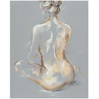 Evelekt Oil painting 80X100Cm Seated woman  Glezna