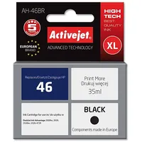 Activejet  Ah-46Br ink Replacement for Hp 46 Cz637Aa Premium 35 ml black Tintes kasetne