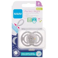 Mam Perfect Night Silicone Pacifier 6M Hares 1Pc  Knupis