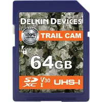 Delkin Trail Cam Sdxc V30 R100/W50 64Gb Ddsdtrl-64Gb Atmiņas karte