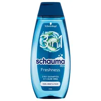Schwarzkopf Schauma Men Freshness 3In1 400Ml  Šampūns