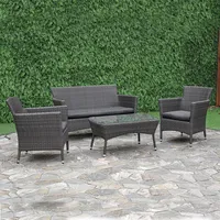 Evelekt Garden furniture set Waters table, sofa and 2 chairs, grey  Mēbeļu komplekts