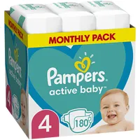 Pampers Active Baby 9-14 kg, 180 pcs. 81747301 Autiņbiksītes