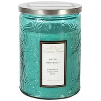 Evelekt Aromātiskā svece stiklā Romantic Times D8Xh11Cm, zils Smaržas- Air De Provence  Svece