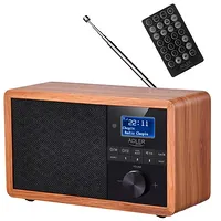 Adler Ad 1184 radio Portable Digital Black, Wood Radio pulkstenis