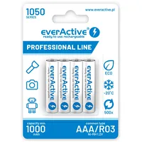 Everactive Rechargeable batteries Ni-Mh R03 Aaa 1050 mAh Professional Line Evhrl03-1050 Akumulatoru komplekts
