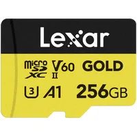 Lexar Microsd Gold Uhs-Ii, R280/W100 C10/A1/U3 V60 256Gb  Atmiņas karte