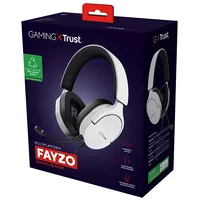 Trust Gxt 489W Fayzo Headset Wired Head-Band Gaming Black, White 25210 Austiņas