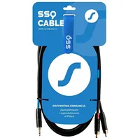 Sound Station Quality Ssq Mijrca1 - cable mini stereo jack 2X Rca, 1 metre Ss-1421 Vads