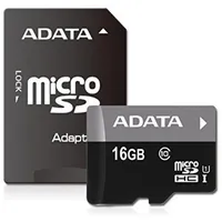 Adata Memory Micro Sdhc 16Gb Class10/W/Ad Ausdh16Guicl10-Ra1  Atmiņas karte
