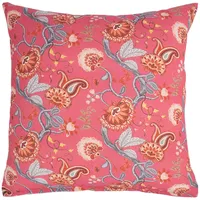 Evelekt Cushion Loneta 45X45Cm, flowers on pink base  Dekoratīvais spilvens