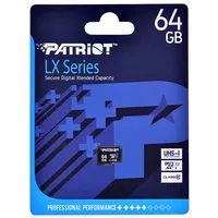 Patriot Memory Psf64Gmdc10 memory card 64 Gb Microsdxc Uhs-I Class 10 Atmiņas karte