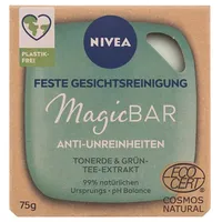 Nivea Magic Bar Anti-Blemishes Clay  Green Tea 75G Attīrošās ziepes