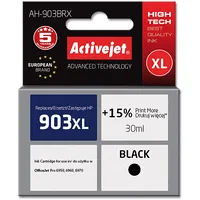 Activejet  Ah-903Brx ink Replacement for Hp 903Xl T6M15Ae Premium 30 ml black Tintes kasetne