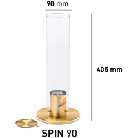 Hofats Spin 90, gold  Biokamīns