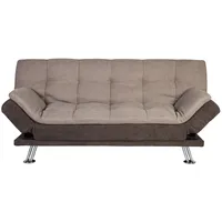 Evelekt Sofa bed Roxy 189X88Xh91Cm, cover material fabric, color beige - brown  Dīvāns