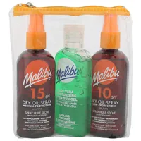 Malibu Dry Oil Spray sunbathing oil Spf15 100 ml  Spf10 Gel after tanning Aloe Vera Saules aizsargājošs losjons ķermenim