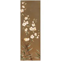 Evelekt Oil painting 30X90Cm Flowers on golden C  Glezna