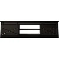 Cama Meble Rtv Granero 200X56.7X35 black/black gloss cabinet Cz Tv galdiņš