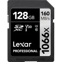 Lexar Pro 1066X Sdxc U3 V30 Uhs-I R160/W120 128Gb Lsd1066128G-Bnnng Atmiņas karte