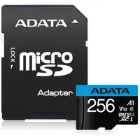 Adata Memory Micro Sdxc 256Gb W/Ad./Ausdx256Guicl10A1-Ra1  Atmiņas karte