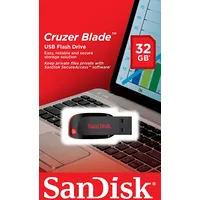 Sandisk Cruzer Blade Usb flash drive 32 Gb Type-A 2.0 Black, Red Sdcz50-032G-B35 atmiņas karte