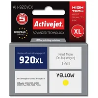Activejet  Ah-920Ycx Hp Printer Ink, Compatible for 920Xl Cd974Ae Premium 12 ml yellow. Tintes kasetne
