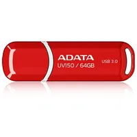 Adata 64Gb Dashdrive Uv150 Usb flash drive Type-A 3.2 Gen 1 3.1 Red Auv150-64G-Rrd atmiņas karte