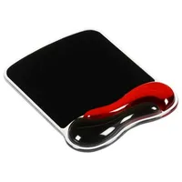Kensington Duo Gel Mouse Pad with Integrated Wrist Support - Red/Black 62402 Peles paliktnis