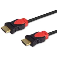 Savio Cl-141 Hdmi cable 10 m Type A Standard Black,Red Cl141 Vads