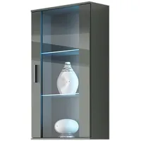 Cama Meble hanging display cabinet Soho grey/grey gloss Sohowits2 Sz/Sz Vitrīna