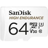 Sandisk High Endurance memory card 64 Gb Microsdxc Uhs-I Class 10 Sdsqqnr-064G-Gn6Ia Atmiņas karte