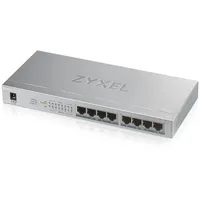 Zyxel Gs1008Hp Unmanaged Gigabit Ethernet 10/100/1000 Poe Grey Gs1008Hp-Eu0101F Komutators