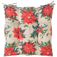 Evelekt Cushion for chair, Winter Flowers 40X40Cm, poinsettia  Krēsla spilvens